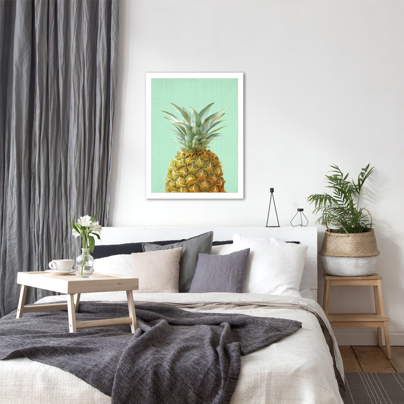 Peek A Boo Pineapple by LILA + LOLA Framed Print - Americanflat