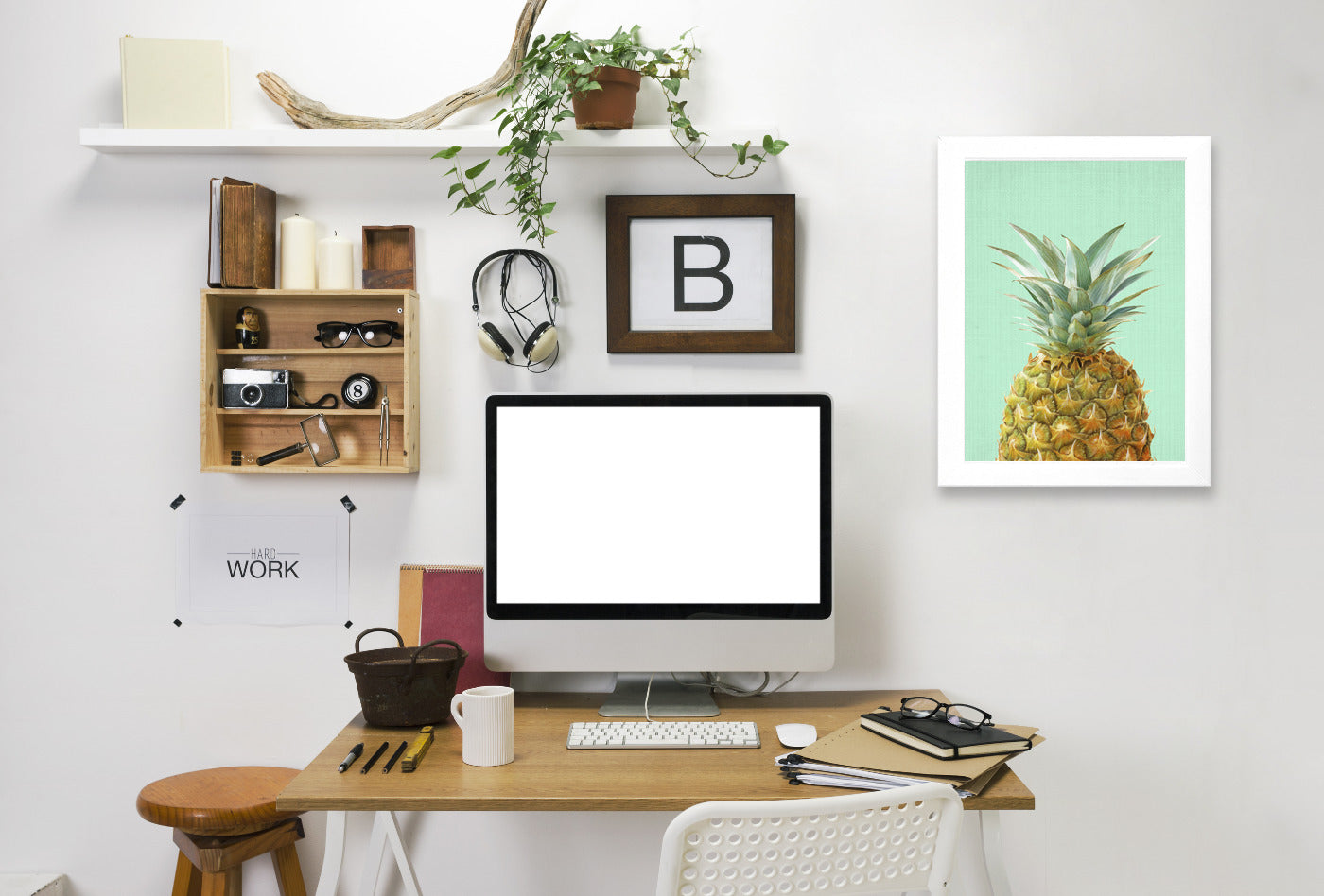 Peek A Boo Pineapple by LILA + LOLA Framed Print - Americanflat