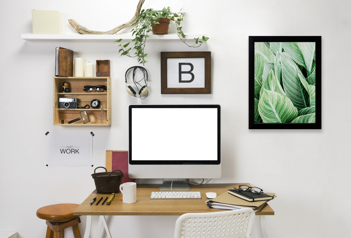 Tropical leaves by LILA + LOLA Black Framed Print - Americanflat