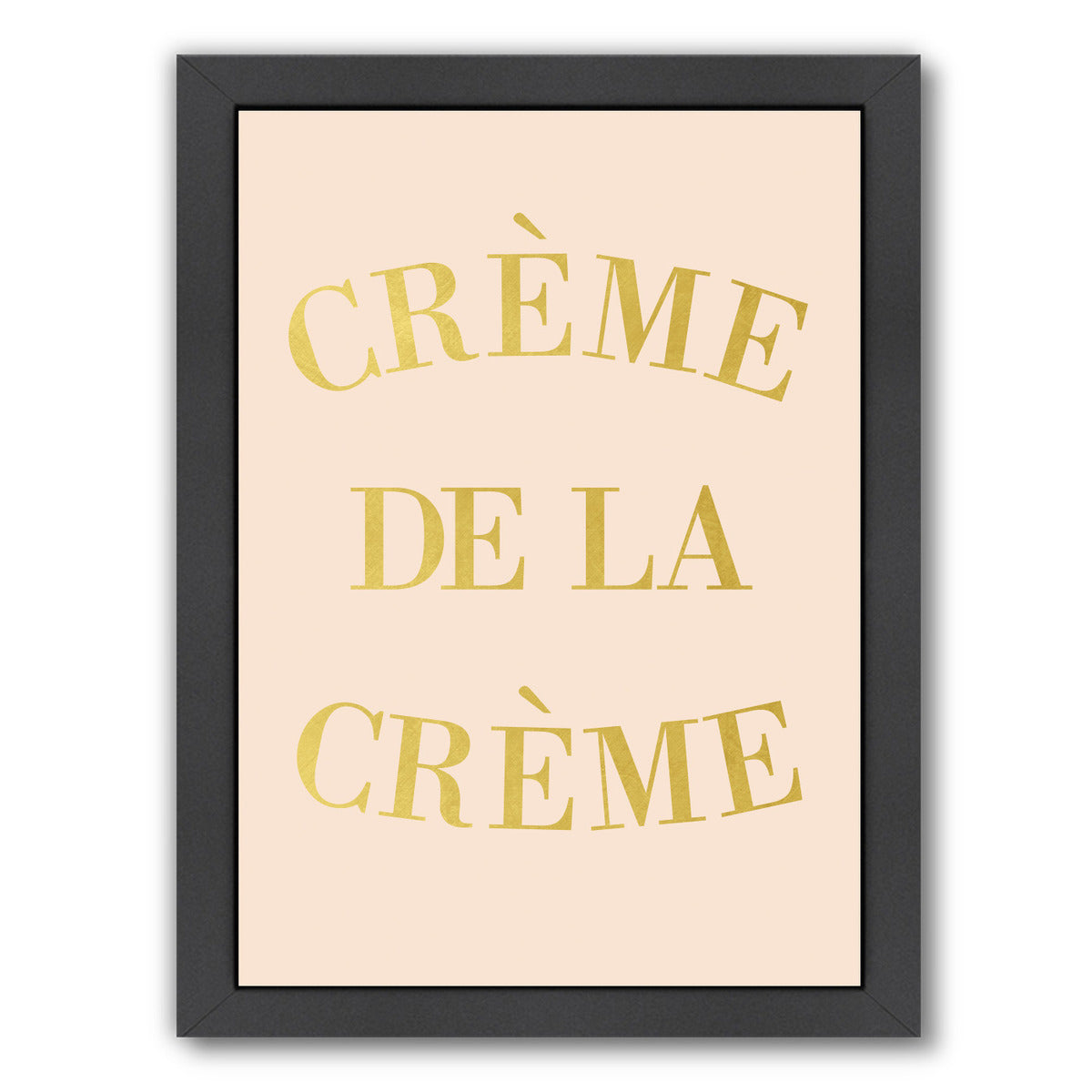 Cr?me de la Cr?me by Peach & Gold Framed Print - Americanflat