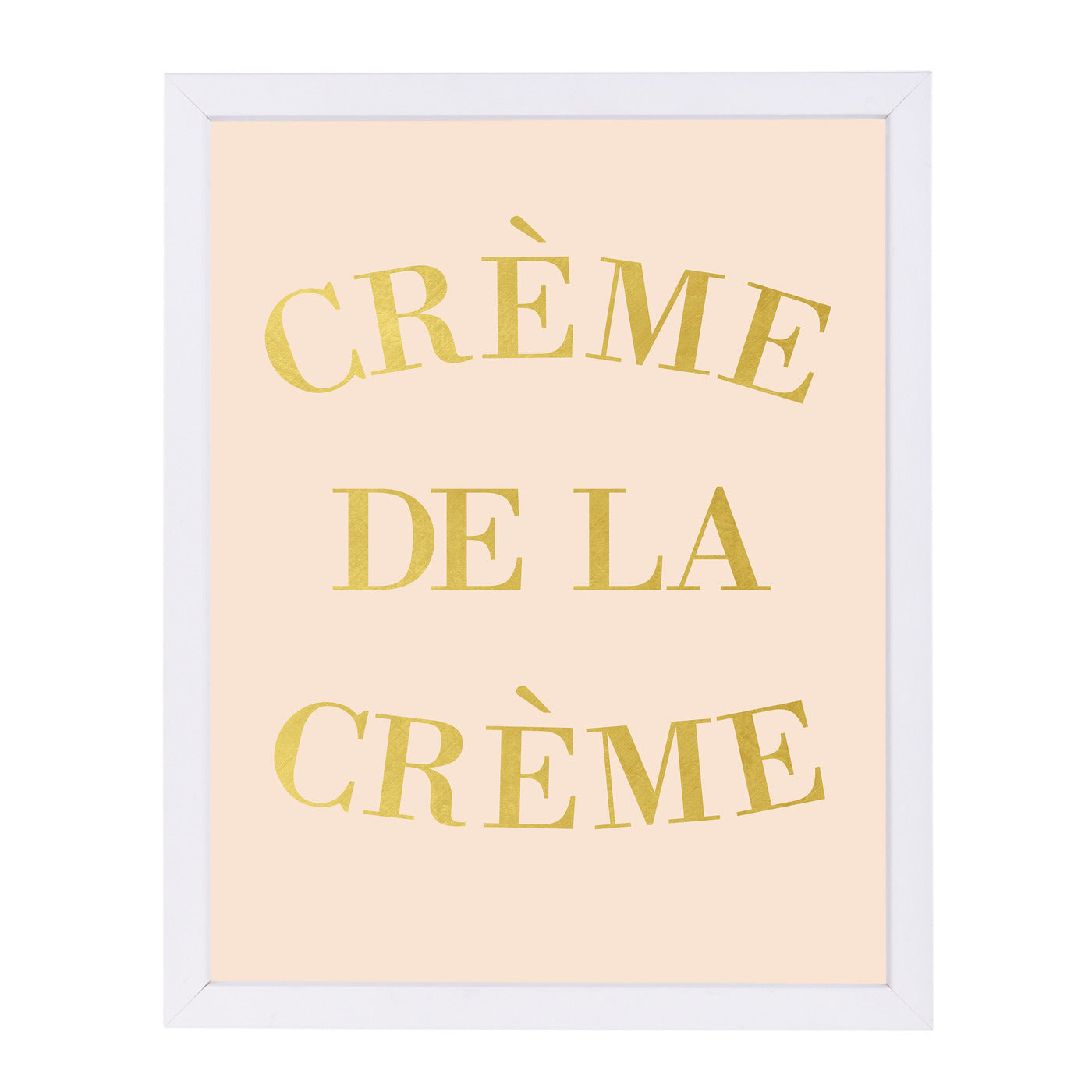 Cr?me de la Cr?me by Peach & Gold Framed Print - Americanflat