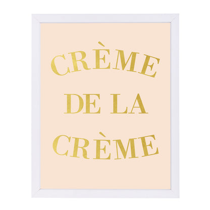 Cr?me de la Cr?me by Peach & Gold Framed Print - Americanflat