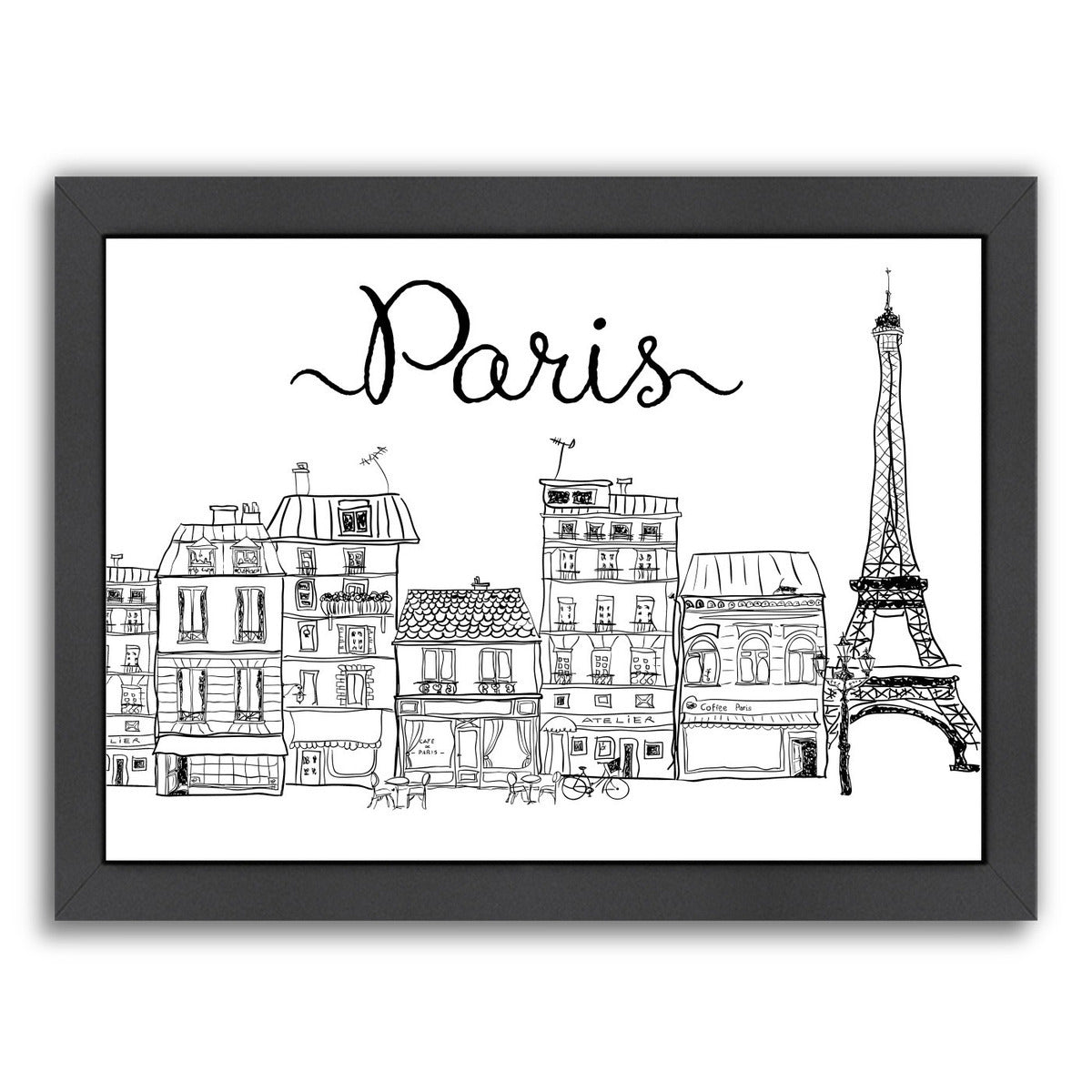 Paris by Peach & Gold Framed Print - Americanflat