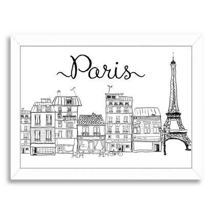 Paris by Peach & Gold Framed Print - Americanflat
