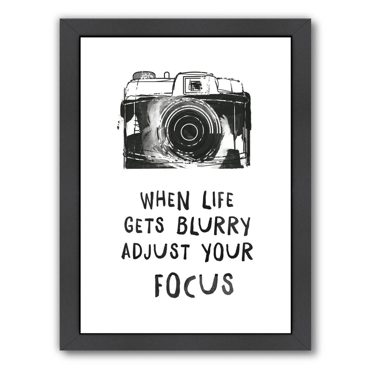 When Life Gets Blurry by Peach & Gold Framed Print - Americanflat