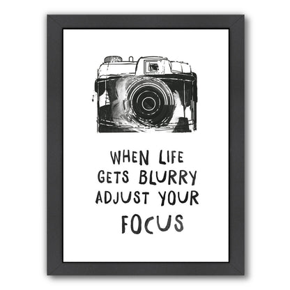 When Life Gets Blurry by Peach & Gold Framed Print - Americanflat