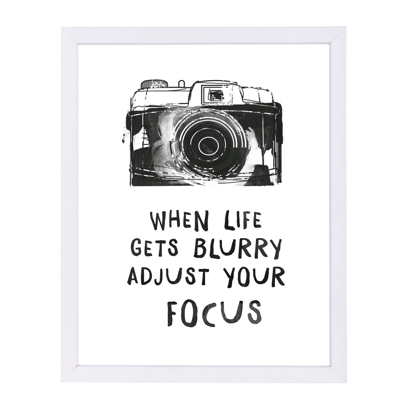 When Life Gets Blurry by Peach & Gold Framed Print - Americanflat