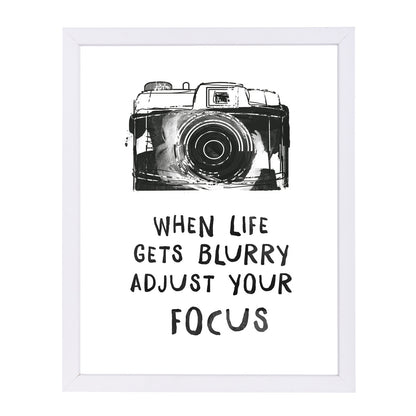 When Life Gets Blurry by Peach & Gold Framed Print - Americanflat