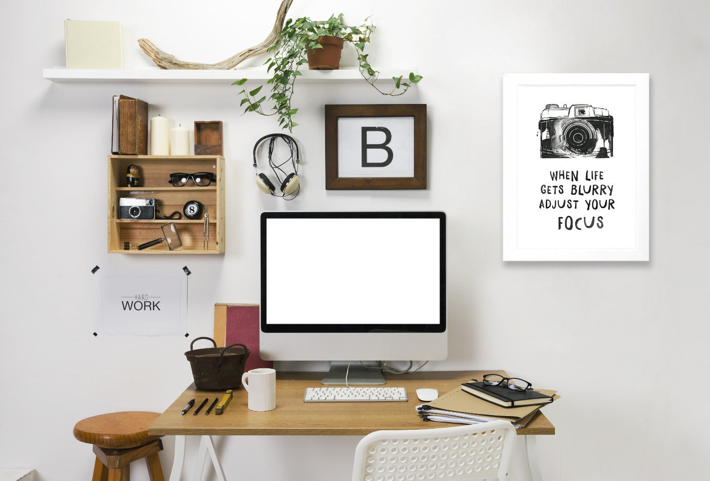 When Life Gets Blurry by Peach & Gold Framed Print - Americanflat