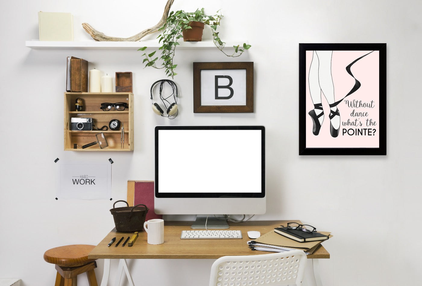 Without Dance What's the Pointe by Peach & Gold Framed Print - Americanflat