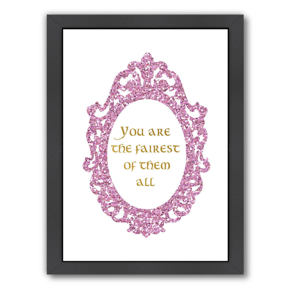 You Are the Fairest of Them All by Peach & Gold Framed Print - Americanflat