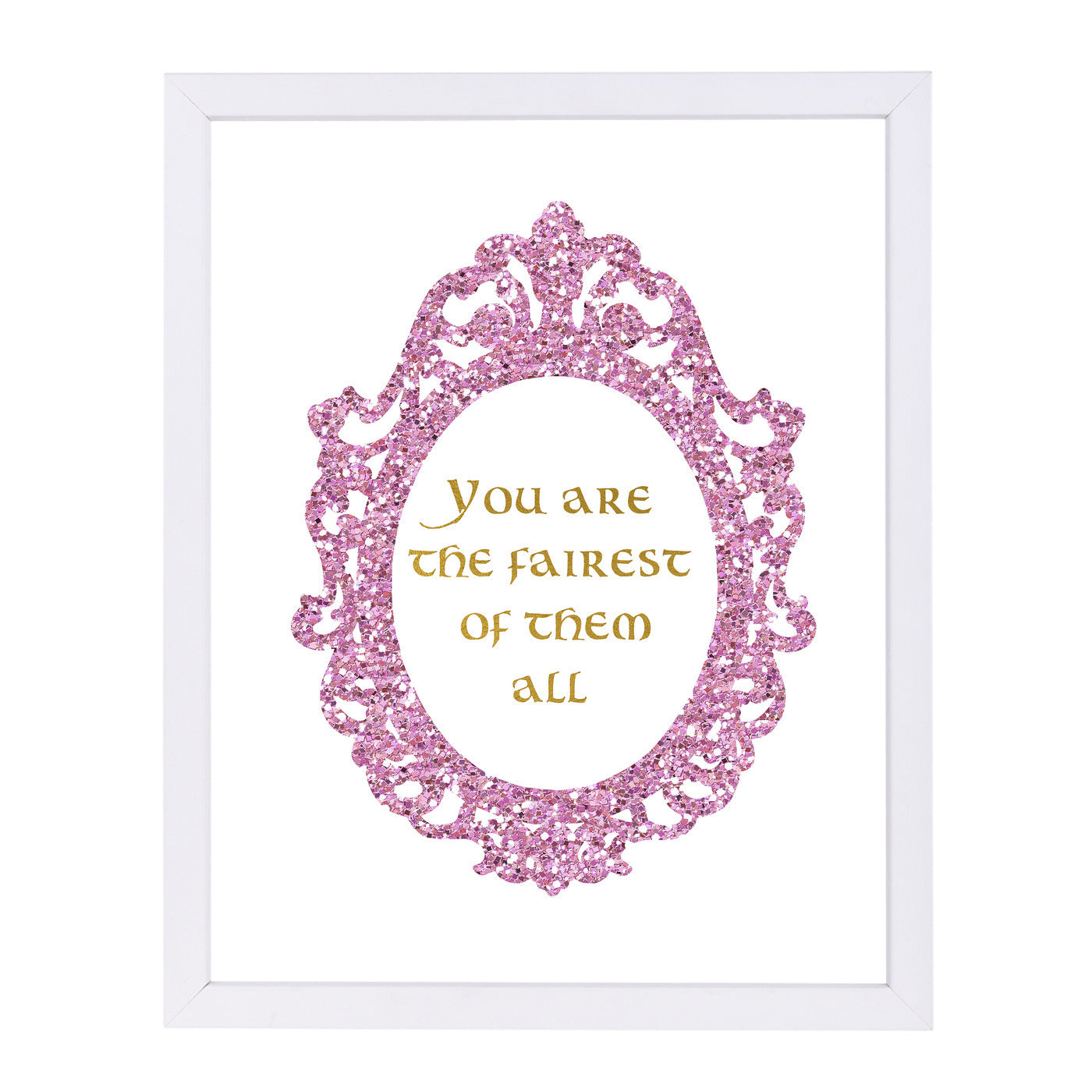 You Are the Fairest of Them All by Peach & Gold Framed Print - Americanflat