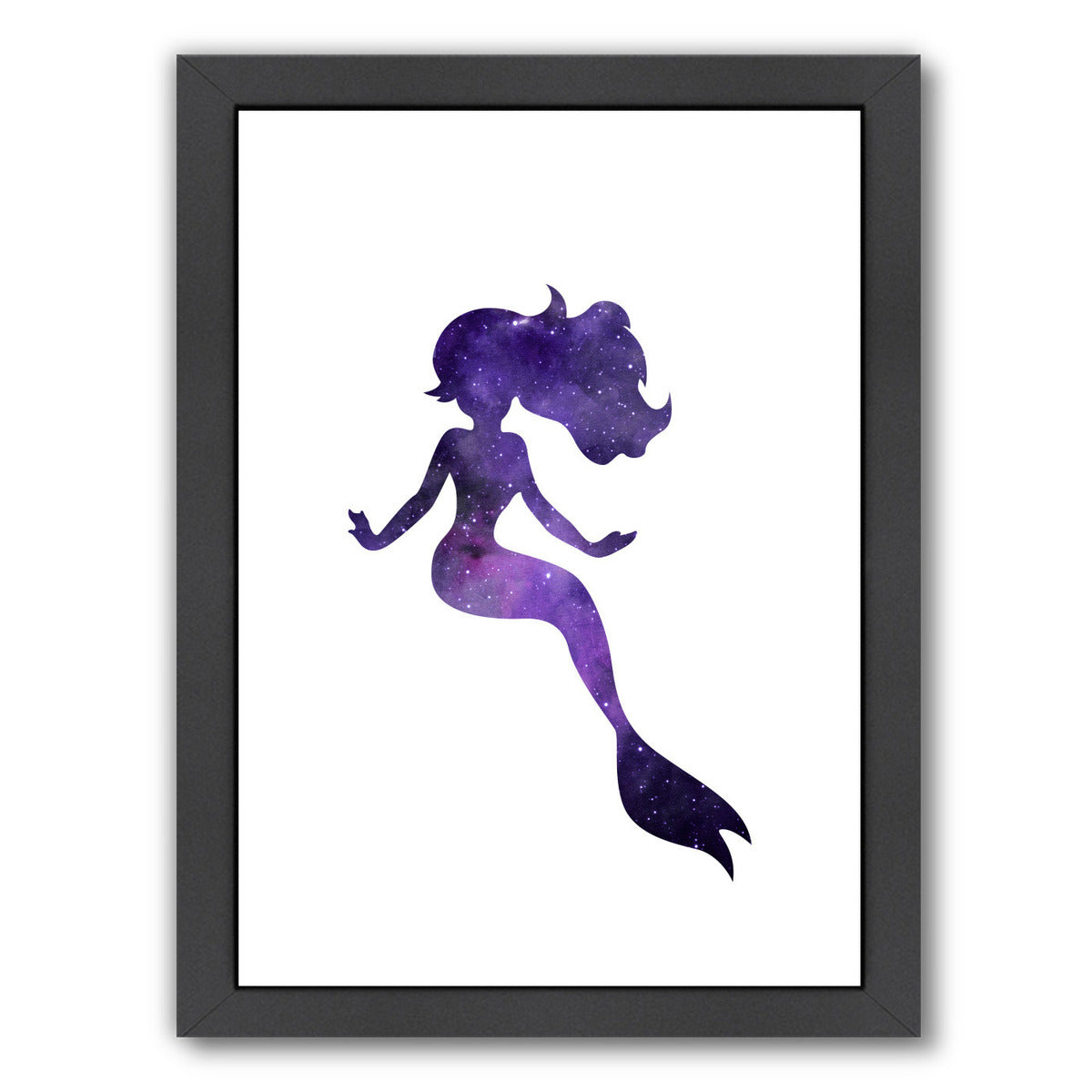 Cosmic Mermaid by Peach & Gold Framed Print - Americanflat