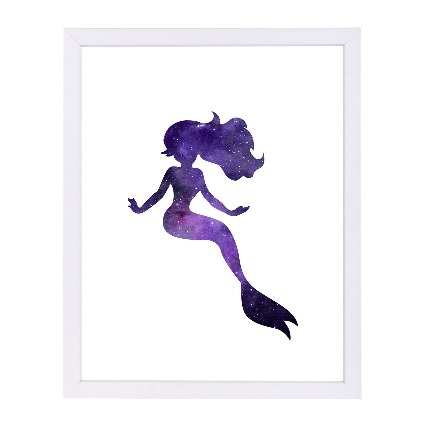Cosmic Mermaid by Peach & Gold Framed Print - Americanflat