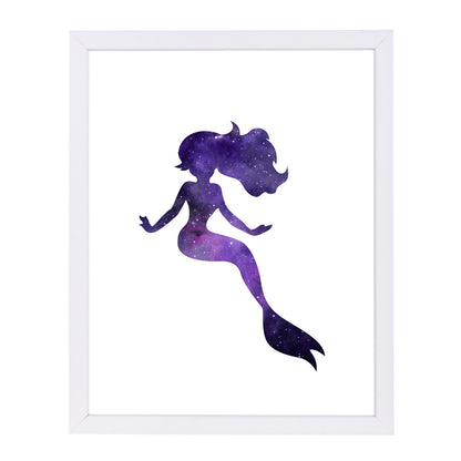 Cosmic Mermaid by Peach & Gold Framed Print - Americanflat