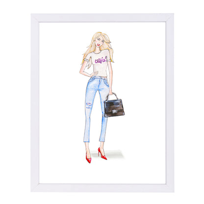 Celfie Print by Alison B Framed Print - Americanflat