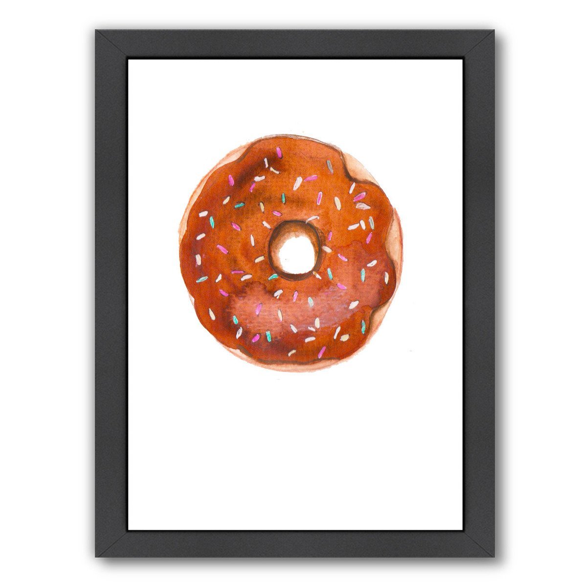 Choc Doughnut by Alison B Framed Print - Americanflat
