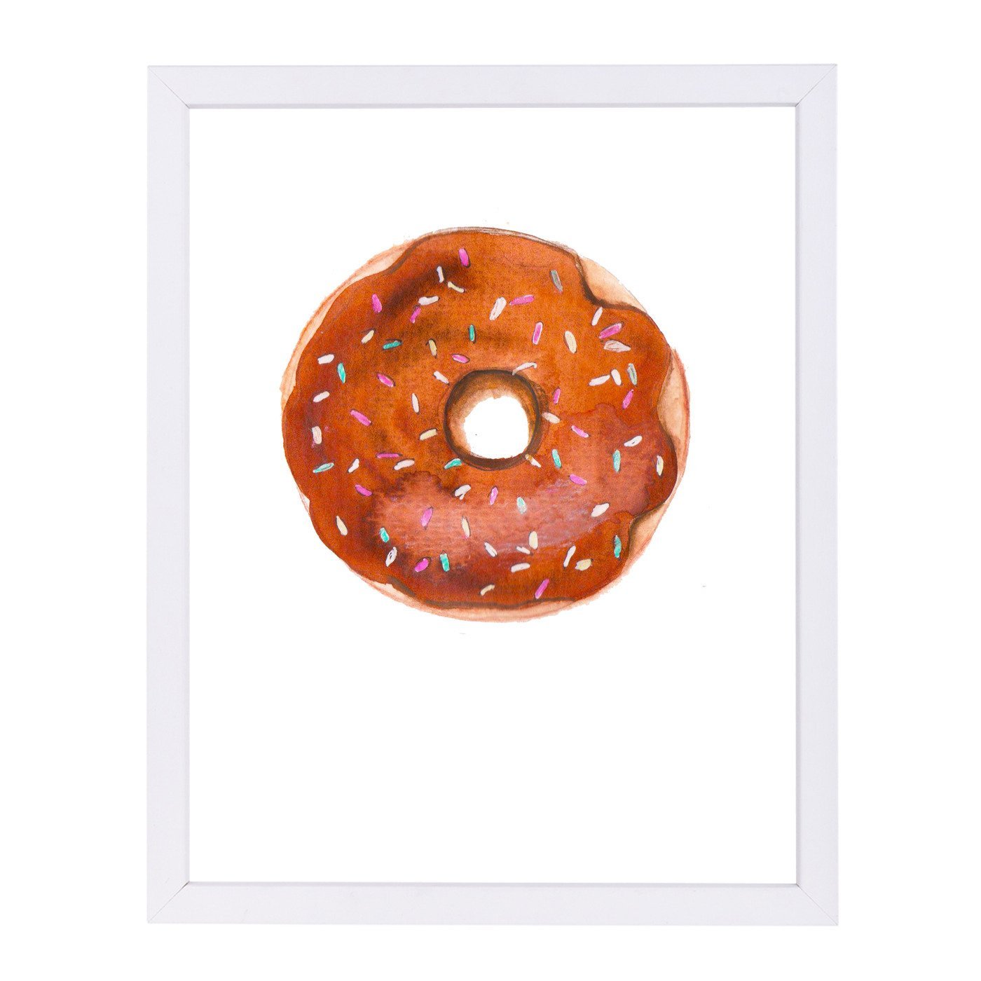 Choc Doughnut by Alison B Framed Print - Americanflat