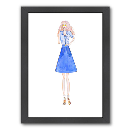 Double Denim by Alison B Framed Print - Americanflat