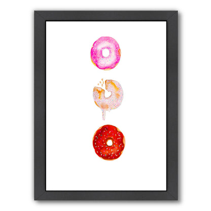 Doughnut Trio by Alison B Framed Print - Americanflat
