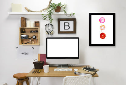 Doughnut Trio by Alison B Framed Print - Americanflat