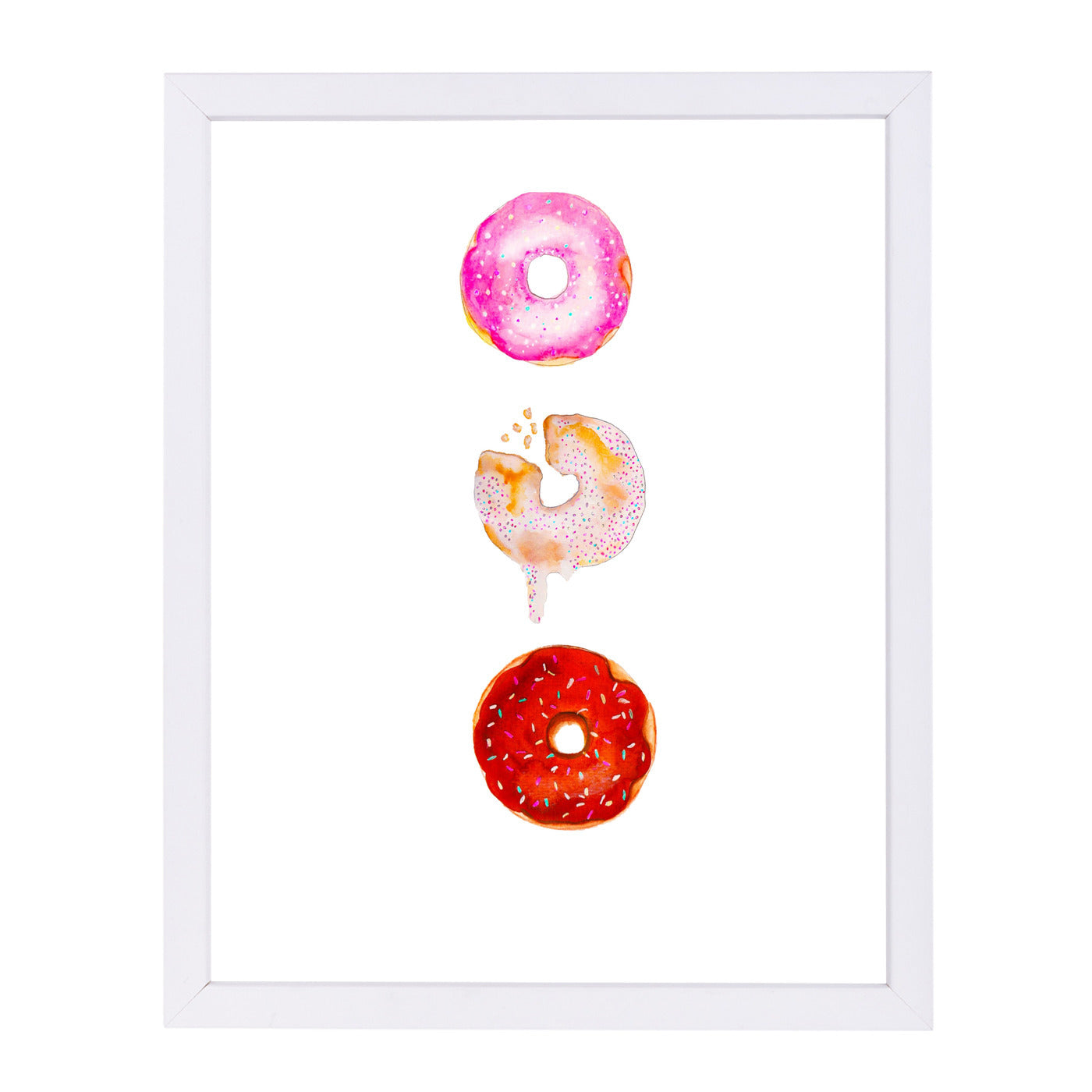 Doughnut Trio by Alison B Framed Print - Americanflat