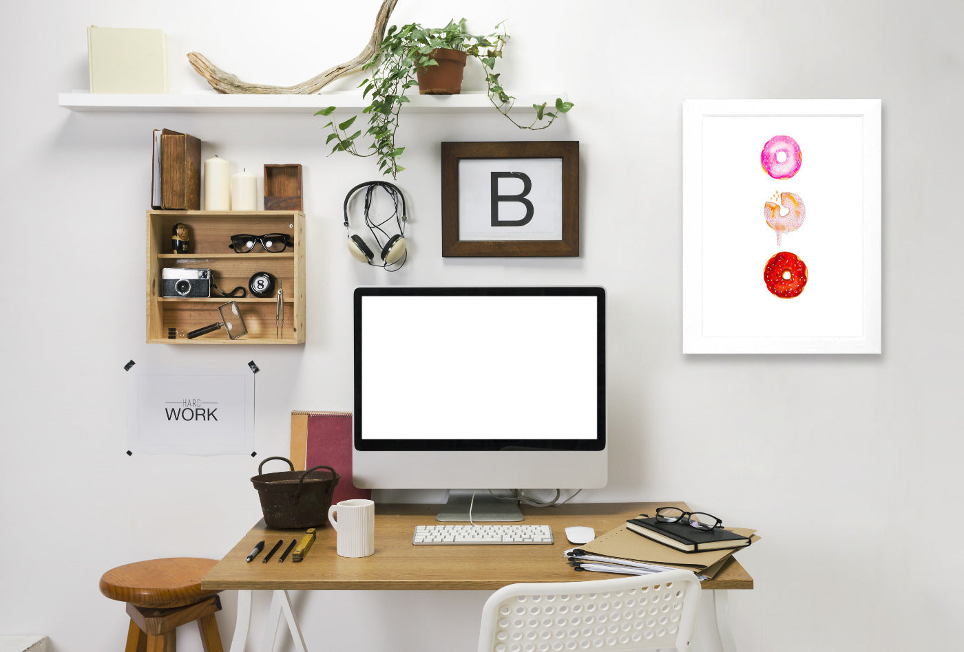 Doughnut Trio by Alison B Framed Print - Americanflat