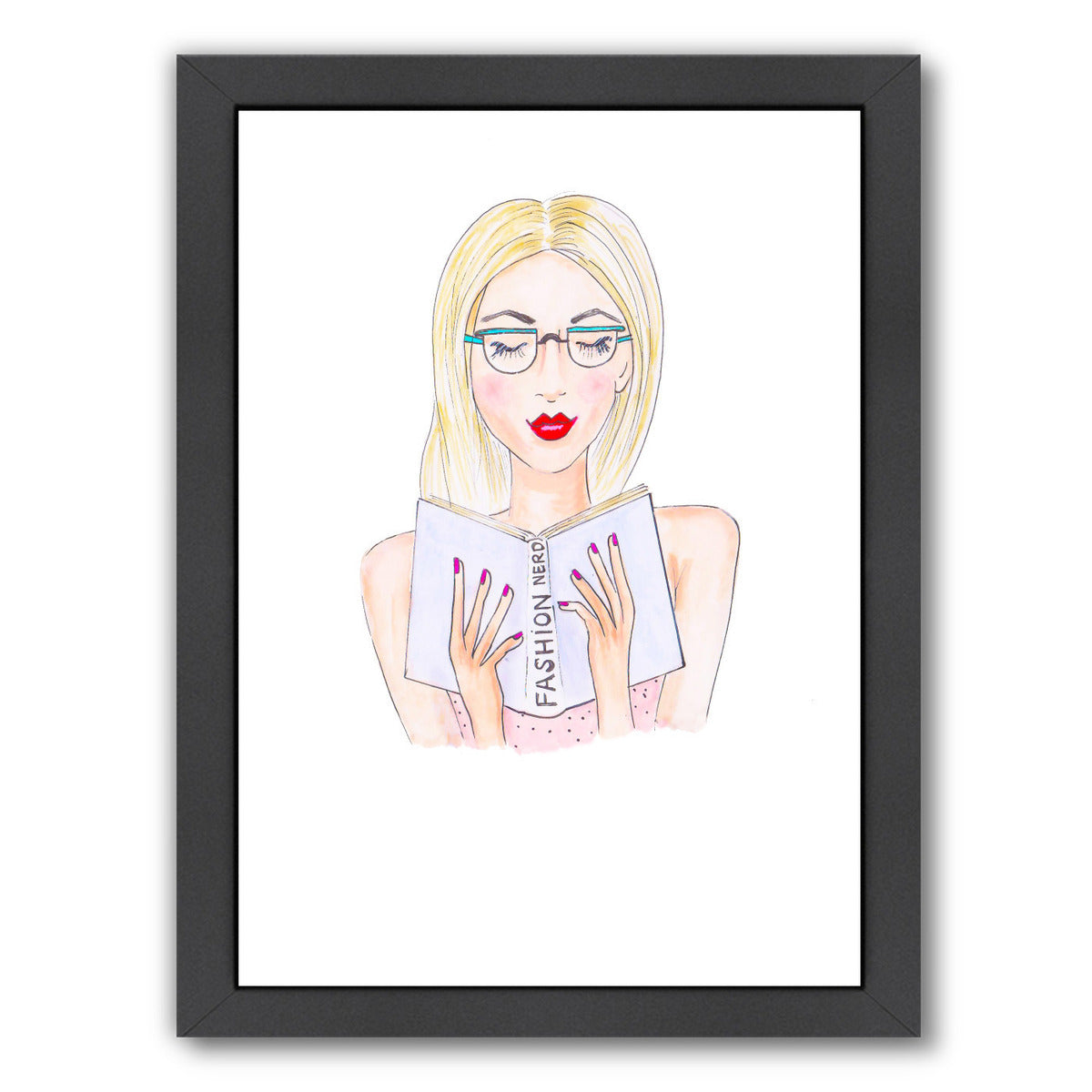 Fashion Nerd by Alison B Framed Print - Americanflat