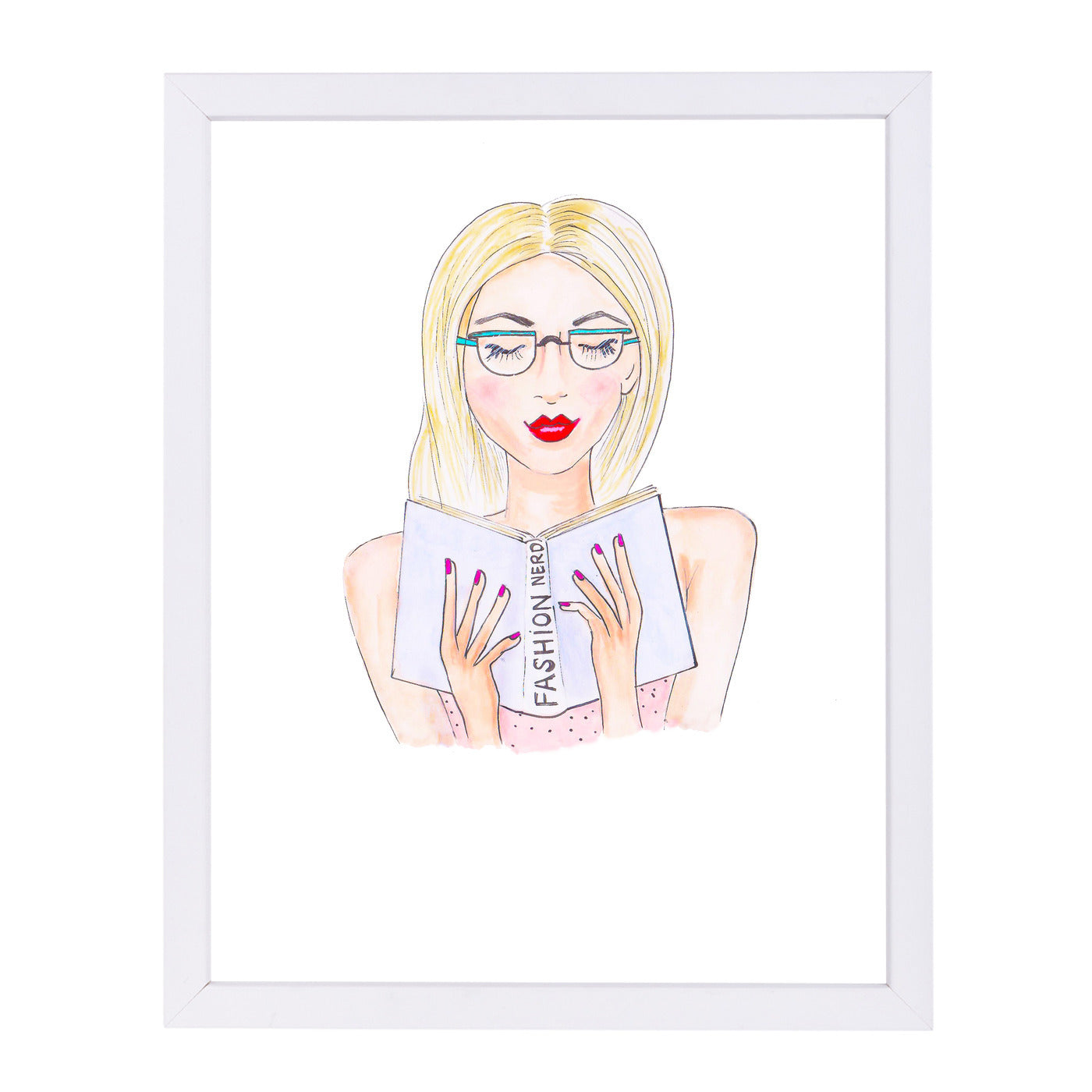 Fashion Nerd by Alison B Framed Print - Americanflat
