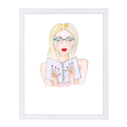 Fashion Nerd by Alison B Framed Print - Americanflat