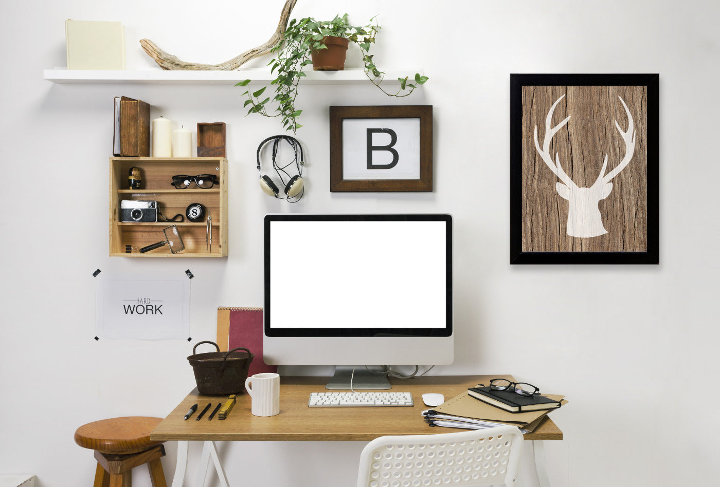 Deer5 by Ikonolexi Framed Print - Americanflat