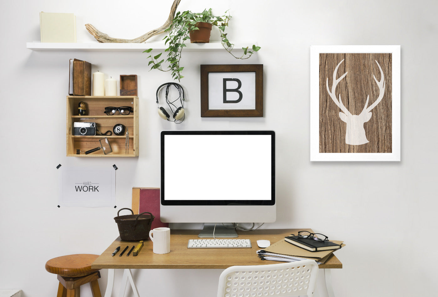 Deer5 by Ikonolexi Framed Print - Americanflat
