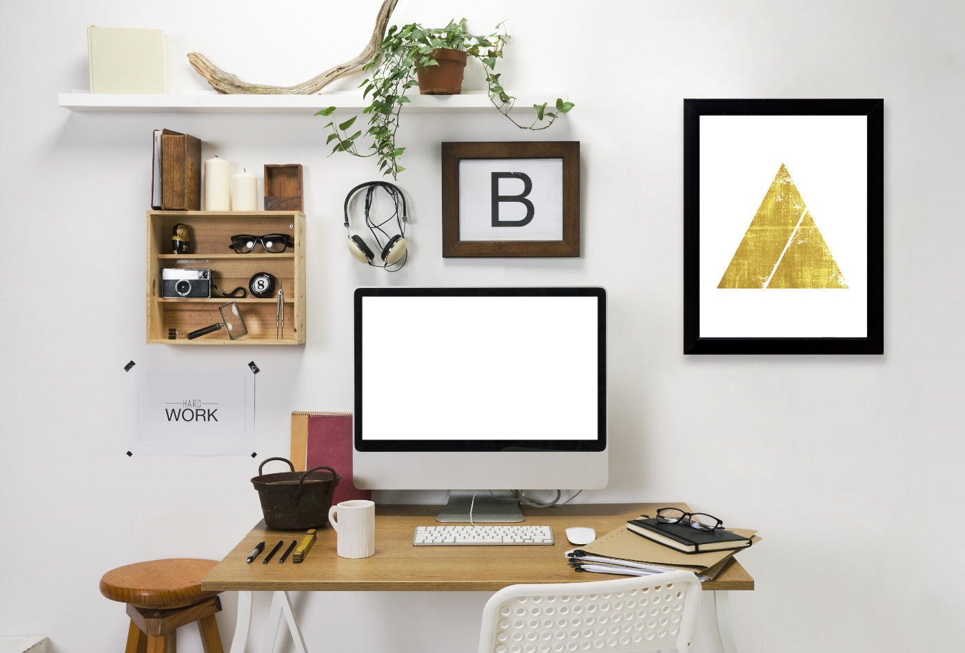 Triangle1 by Ikonolexi Framed Print - Americanflat