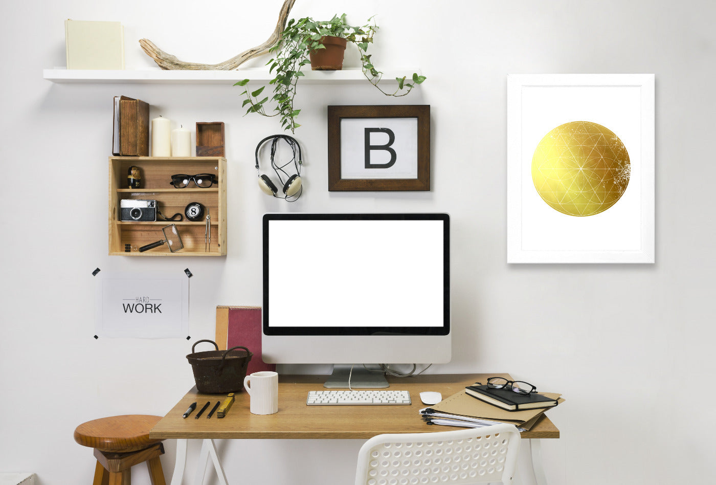 Triangle by Ikonolexi Framed Print - Americanflat