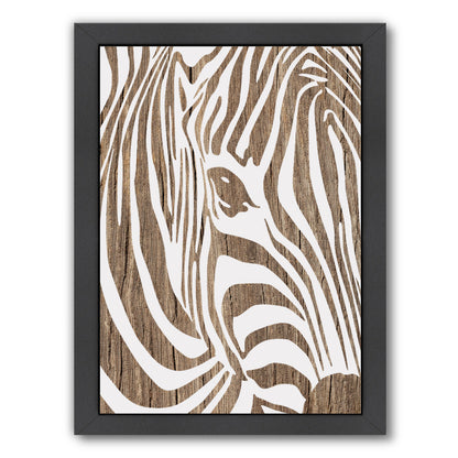 Zebra by Ikonolexi Framed Print - Americanflat