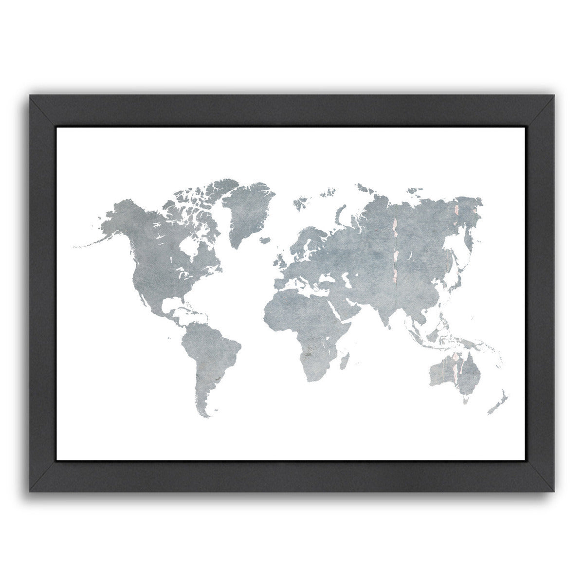 World Map1 by Ikonolexi Framed Print - Americanflat