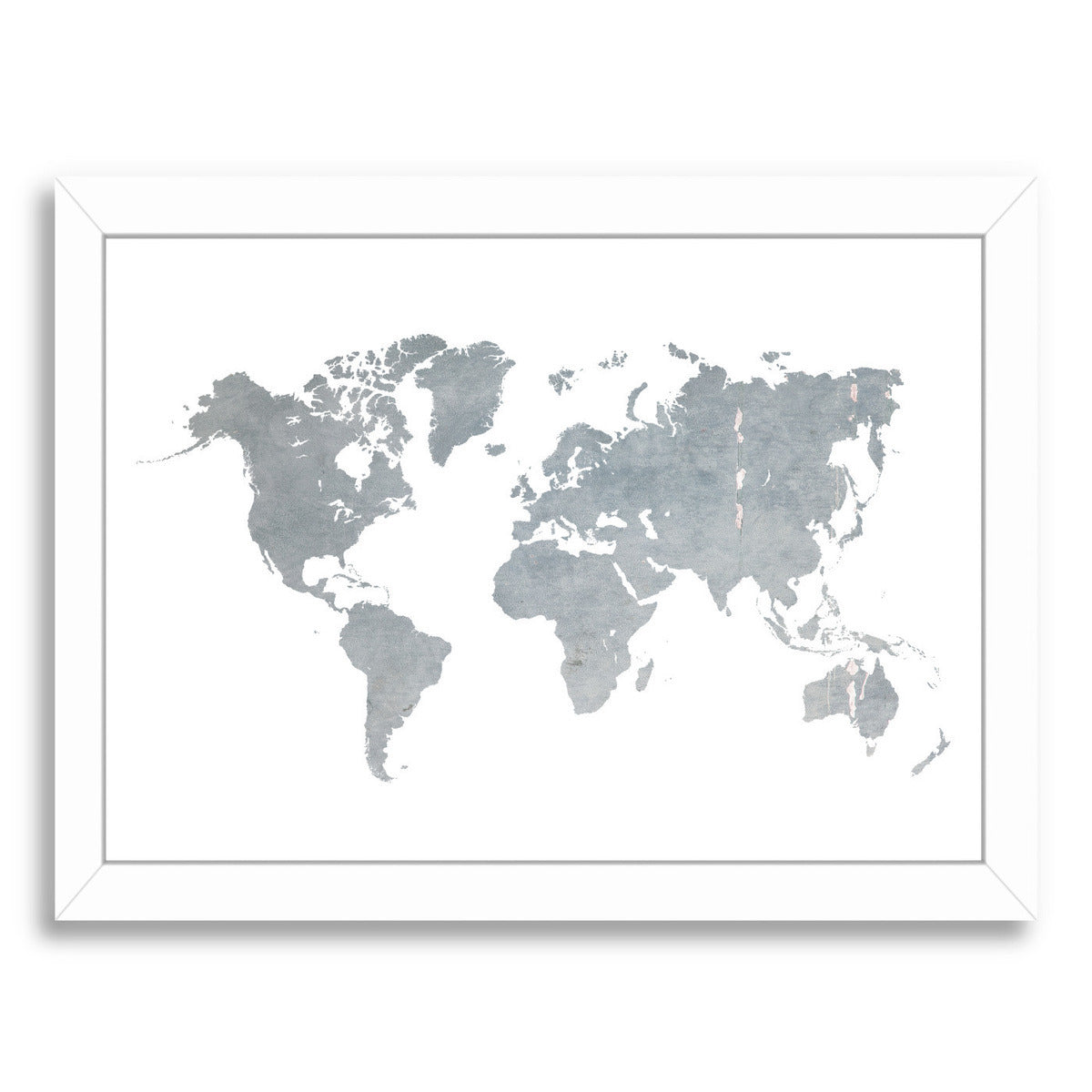 World Map1 by Ikonolexi Framed Print - Americanflat