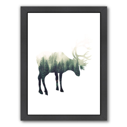 Deer by Ikonolexi Framed Print - Americanflat