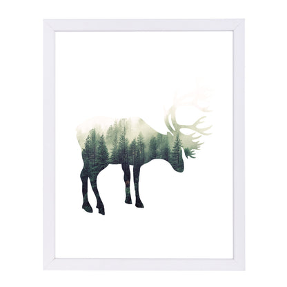 Deer by Ikonolexi Framed Print - Americanflat