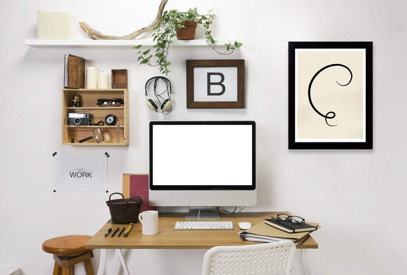 Abstract Stroke by Ikonolexi Framed Print - Americanflat
