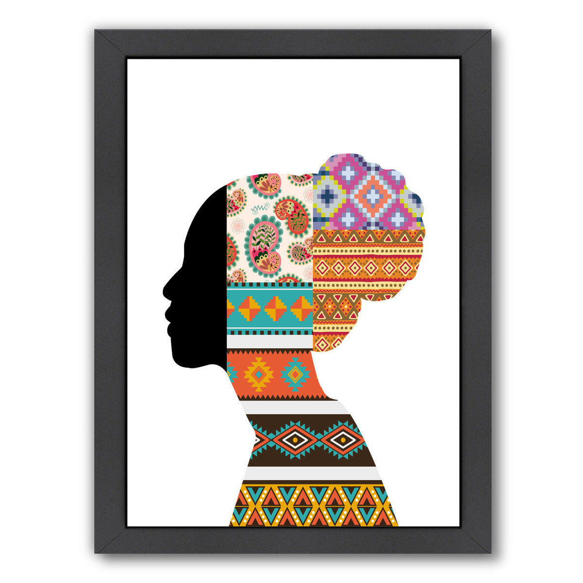 Ethnic Woman by Ikonolexi Framed Print - Americanflat