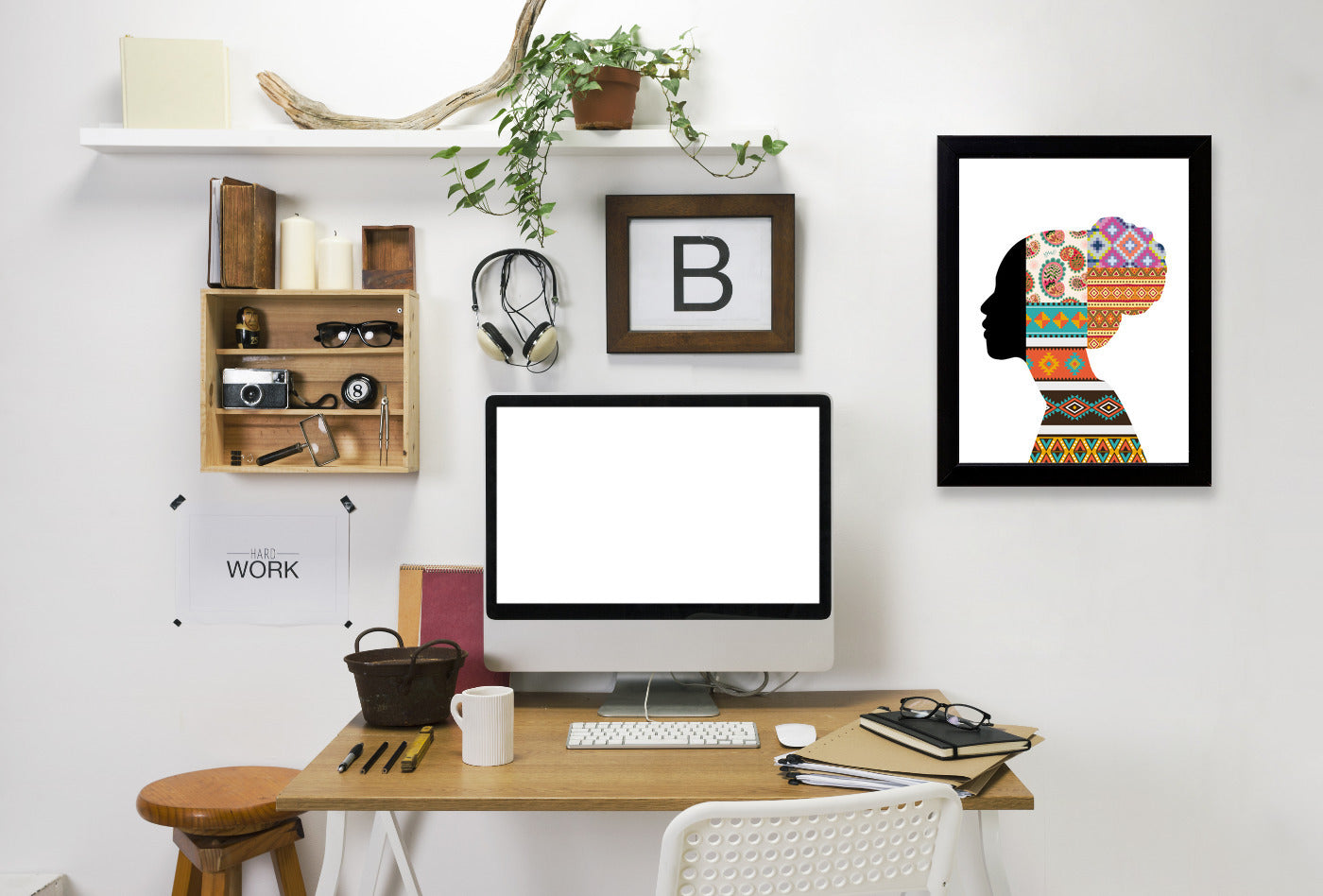 Ethnic Woman by Ikonolexi Framed Print - Americanflat