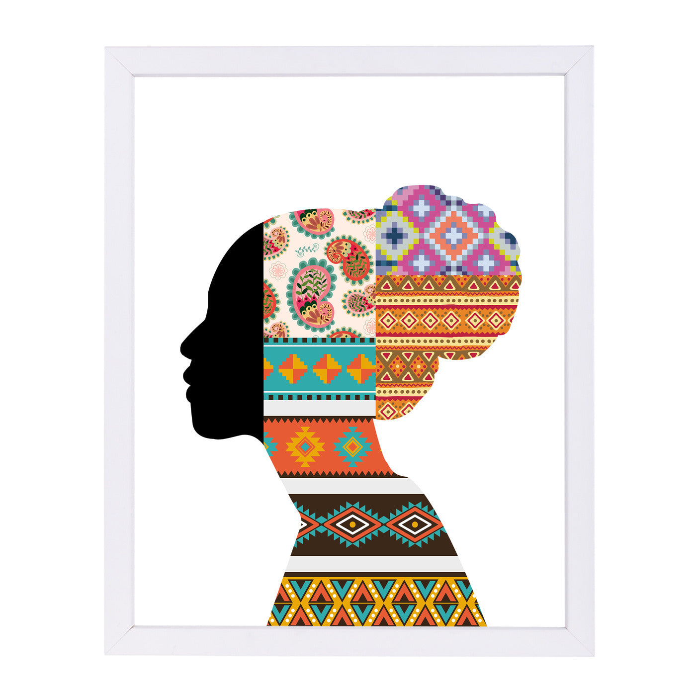 Ethnic Woman by Ikonolexi Framed Print - Americanflat