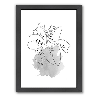 Grey Lilly by Ikonolexi Framed Print - Americanflat