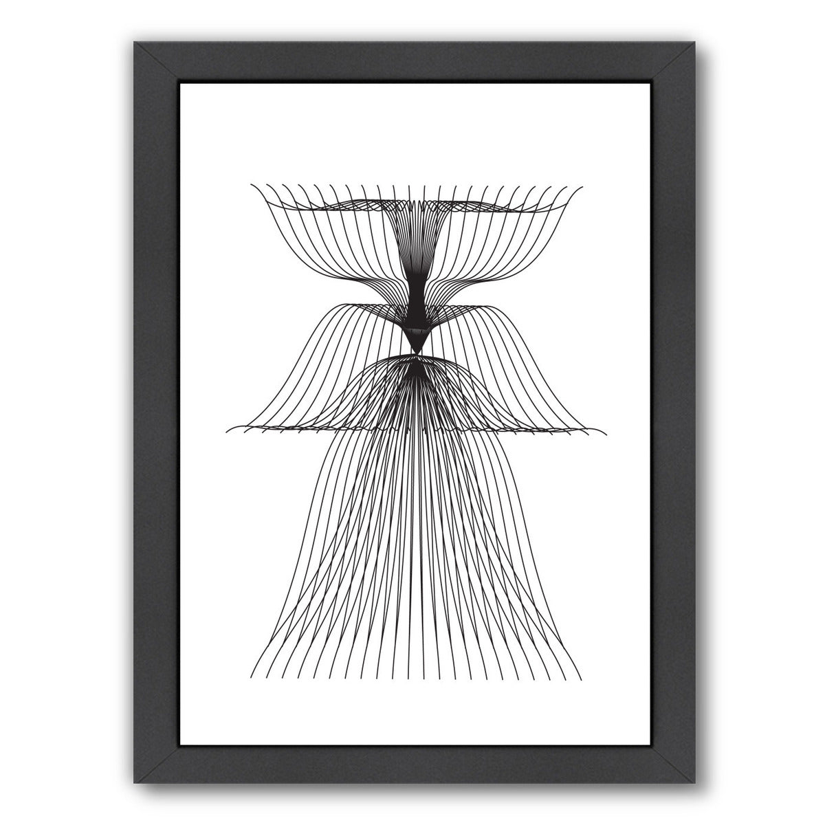 Linear Flower by Ikonolexi Framed Print - Americanflat