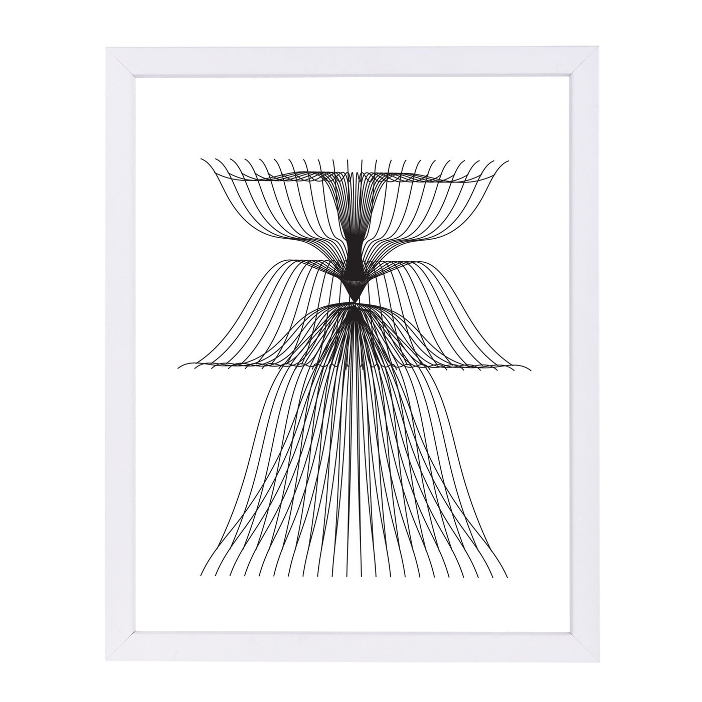 Linear Flower by Ikonolexi Framed Print - Americanflat