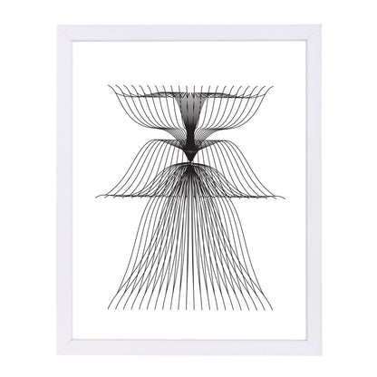 Linear Flower by Ikonolexi Framed Print - Americanflat