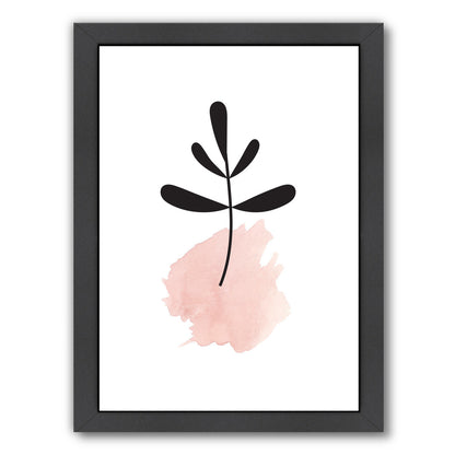 Pink Leaf by Ikonolexi Framed Print - Americanflat