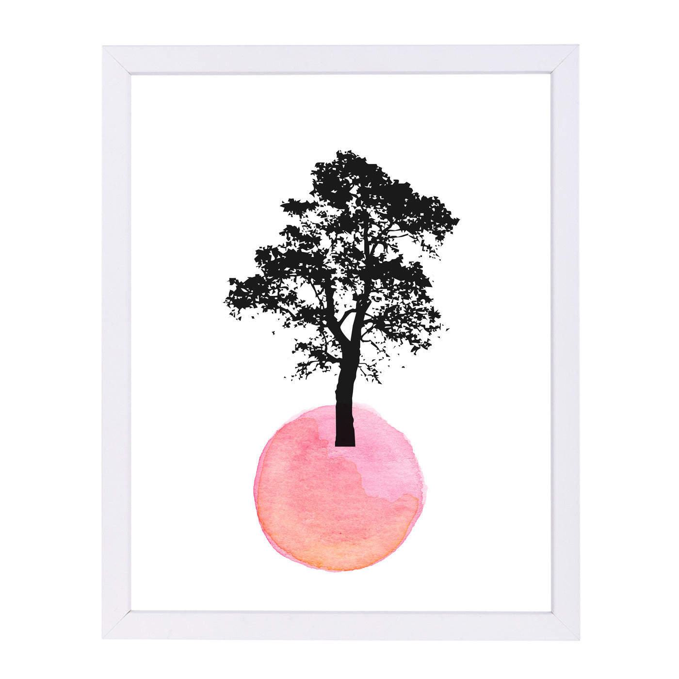 Pink Tree by Ikonolexi Framed Print - Americanflat