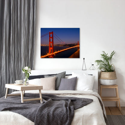 Golden Gate Bridge In The Evening By Melanie Viola Wrapped Canvas - Wrapped Canvas - Americanflat